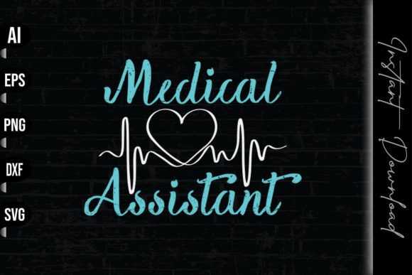 Medical Assistant Heart: A Touch of Care in Embroidery