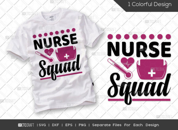 Nurse Squad SVG Cut File for Embroidery