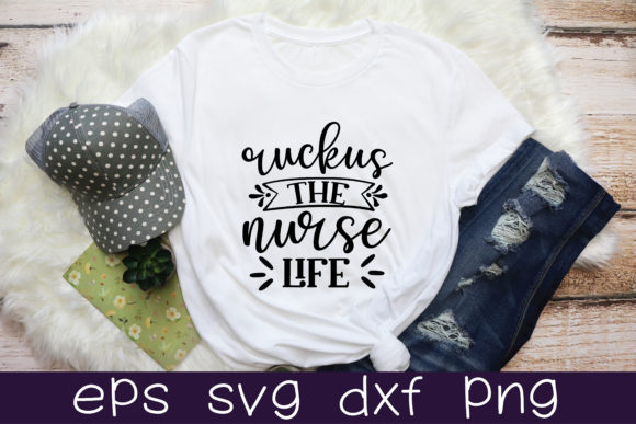 Ruckus the Nurse Life: A Unique Embroidery Design