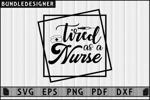Tired As a Nurse Embroidery Design Review